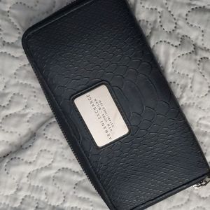 Armani Exchange Navy/Silver Leather Wallet